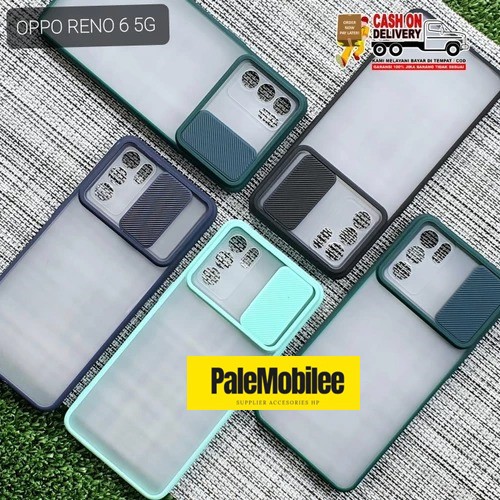 CASING SILIKON OPPO RENO 6 5G SLIDE KAMERA CASE TALI LANYARD CASE SLIDING KAMERA