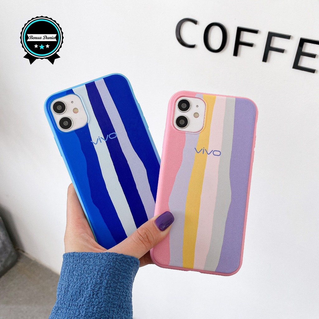 SS046 CASE RAINBOW VIVO Y71 Y81 Y91 y95 y93 Y91c Y20 y12s Y12 y15 Y30 y50 V5 lite y53 y83 y19 BD1129-2