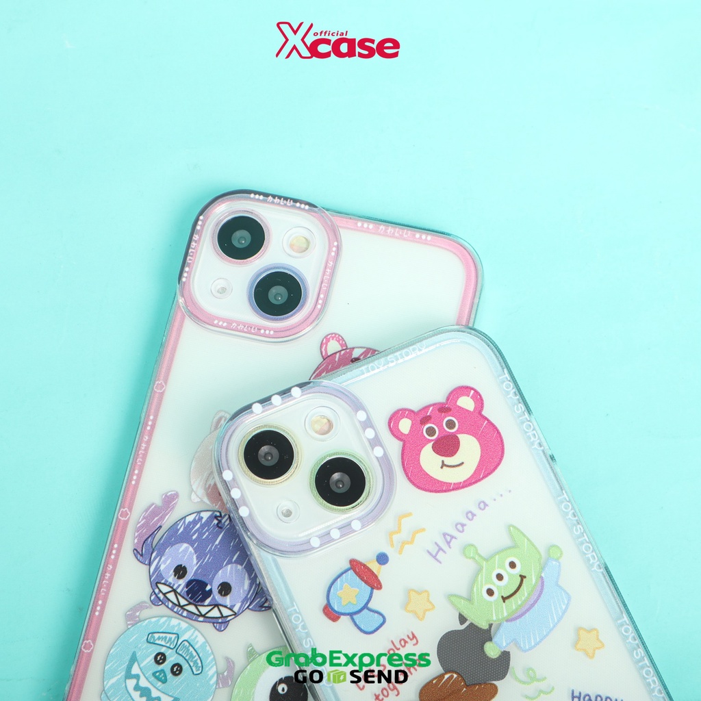 Clear Soft Case Cartoon 2 Motif Tsum Tsum and Toy Story Full Lenscover For iPhone 7 8 SE 7+ 8+ X XR XS 11 12 13 Mini Pro Max