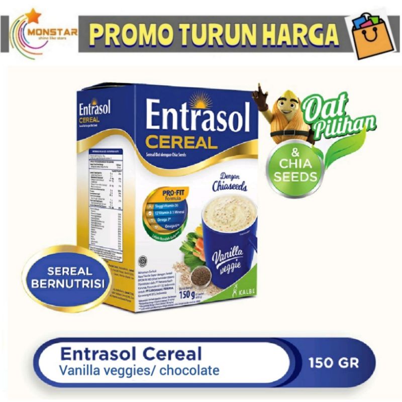 

MONSTAR - Entrasol Quick Start cereal isi 5 sachet Entrasol Quickstart minuman sereal
