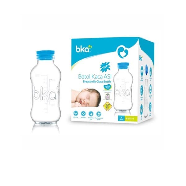 BKA Breastmilk Glass Bottle 4 Pcs / Botol Kaca Asi