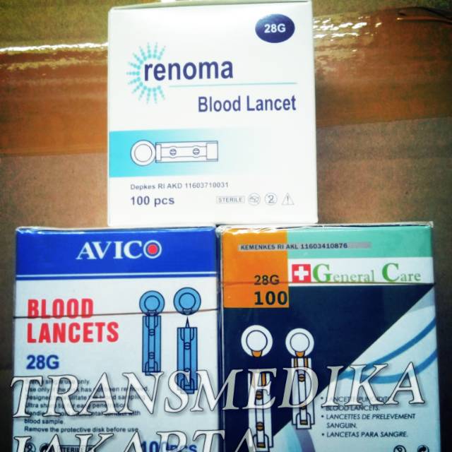 Jarum lancet /Blood Lancet/tes gcu untuk alat : Easytouch,Nesco,Autochek perbox isi 100pcs