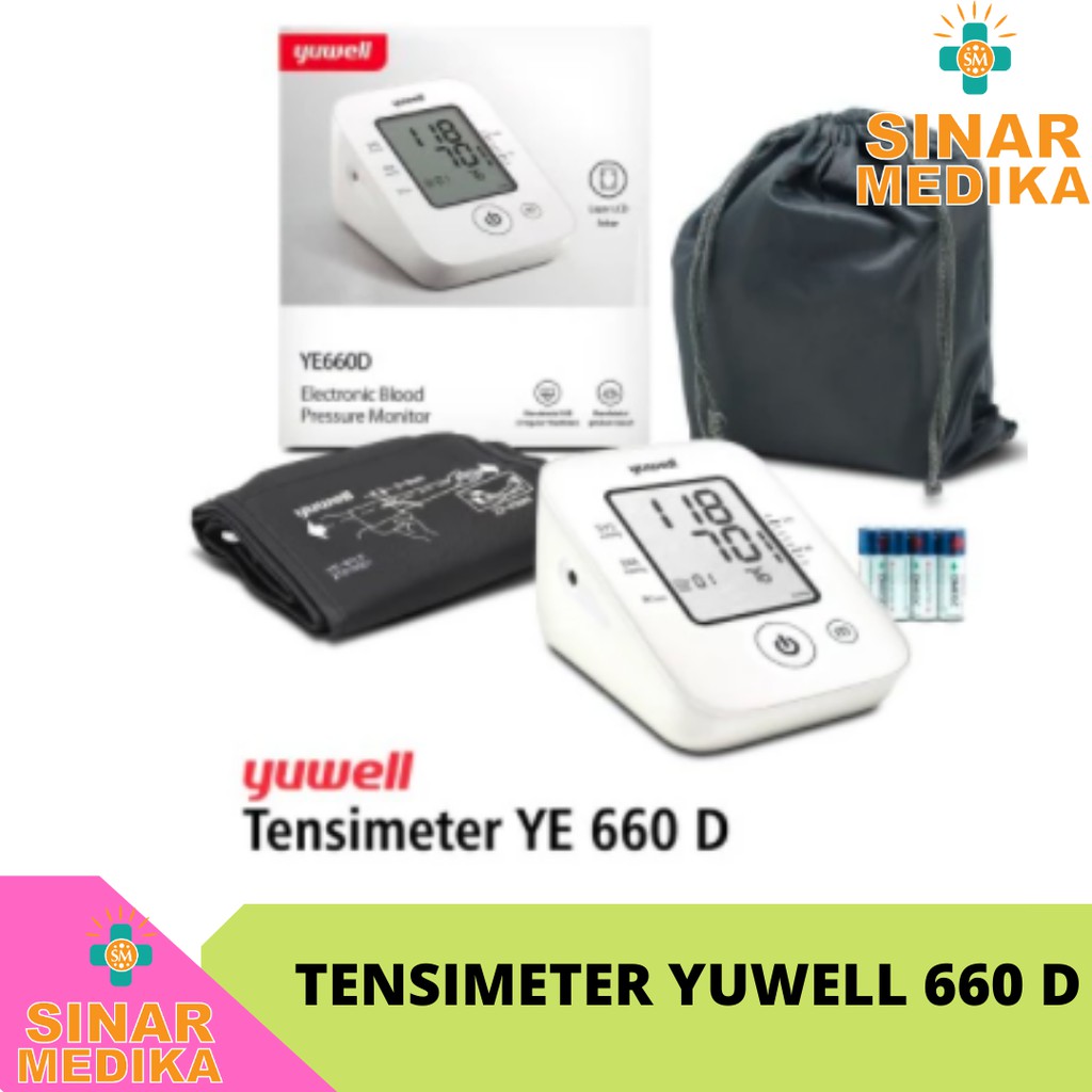 TENSIMETER DIGITAL YUWELL . TENSI METER MURAH LENGAN ATAS . ALAT PENGUKUR TEKANAN DARAH YUWELL 660 D