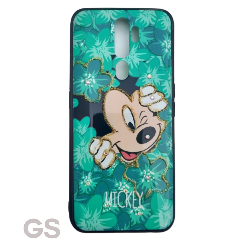 Case Fuze Glitter OPPO A9 2019 Casing Import Timbul Motif Cewek Karakter Bts Anime