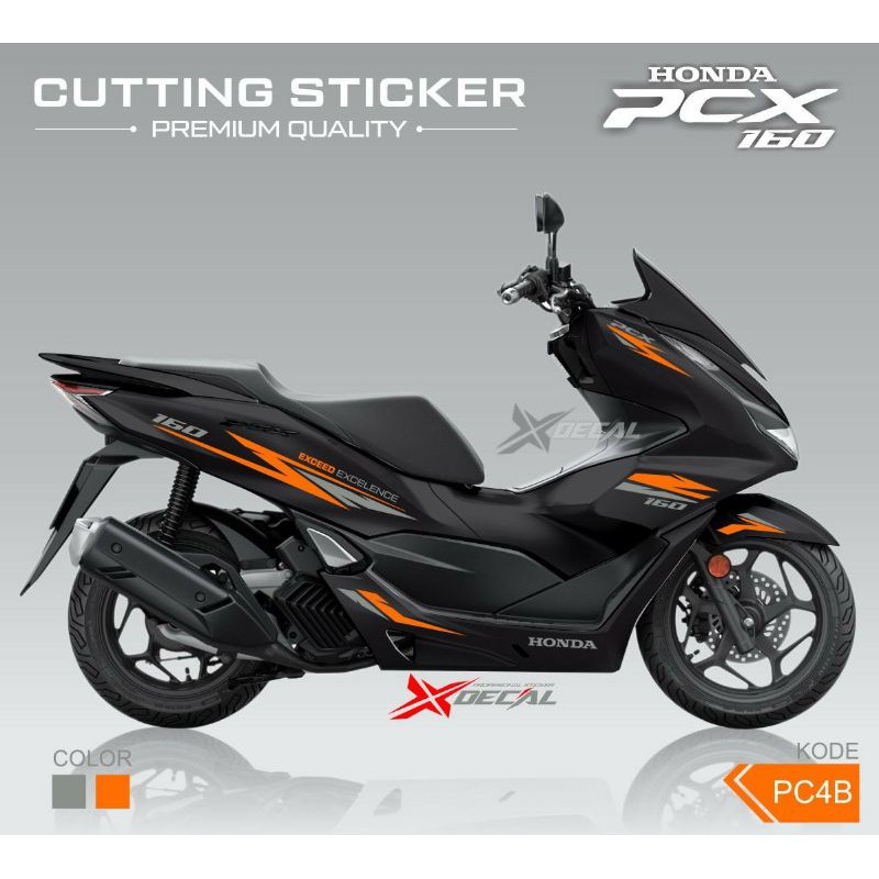 CUTTING STICKER PCX 160 CC HITAM / STICKER PCX NEW 2021
