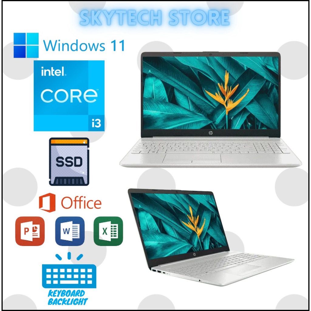 HP 15S FQ2705TU INTEL CORE I3 1115G4 RAM8GB SSD512GB  WINDOWS 11 &amp; OFFICE 2021 ORIGINAL