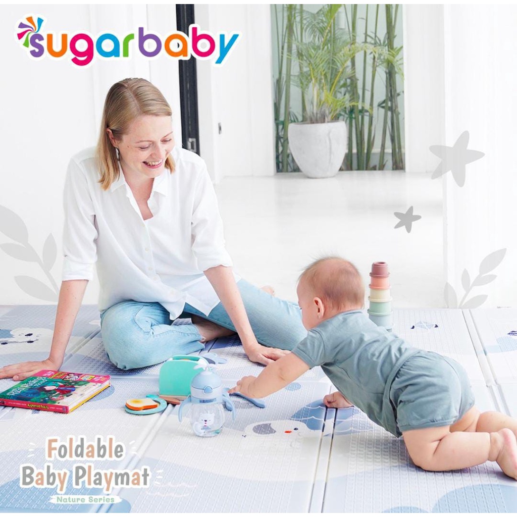 SUGARBABY FOLDABLE BABY PLAYMAT (NATURE SERIES) / PLAYMAT LIPAT ANAK / KARPET LIPAT BAYI