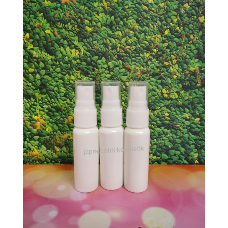 BOTOL SPRAY 30 ML PUTIH TUTUP PUTIH