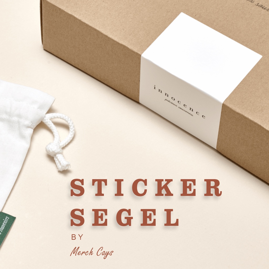 

Sticker Segel Box Persegi | Segel Kemasan Hampers Box Kotak | Custom