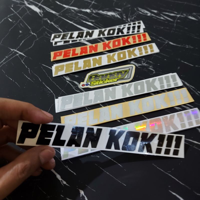 STICKER PELAN KOK CUTTING