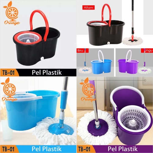 PROMO Alat Pel Lantai Super Praktis Spin Mop Super - Alat Pel Lantai Ultra Pel putar serbaguna spin mop 2 kain pel -TERMURAH