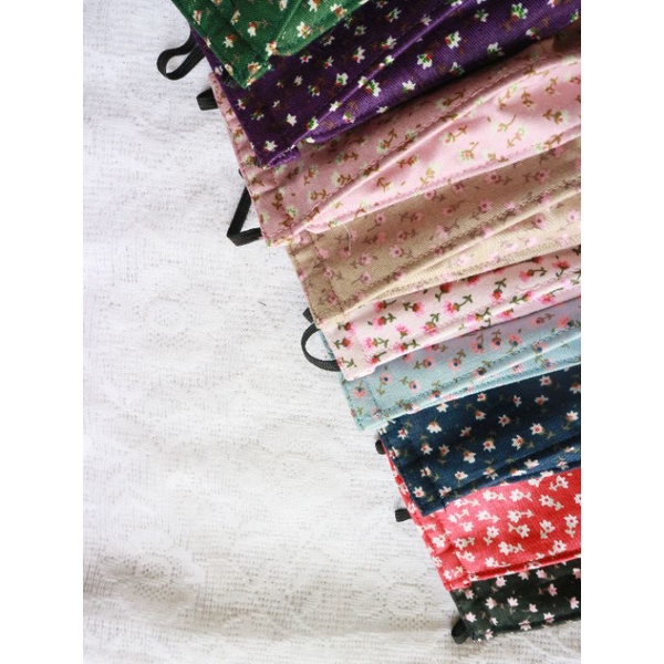 Masker kain 3d / masker kain 3 lapis / masker katun /