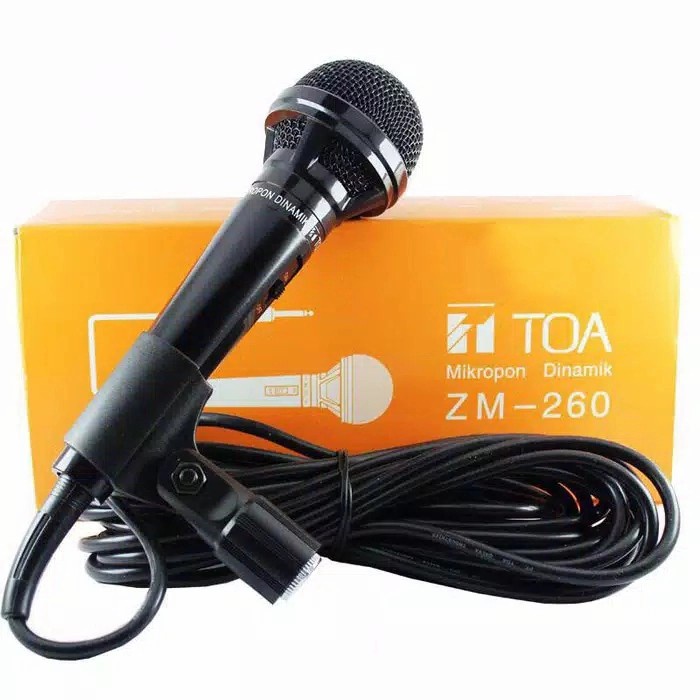 TOA Microphone Karaoke Mic Kabel ZM-260 MiKrofon Suara Mantap