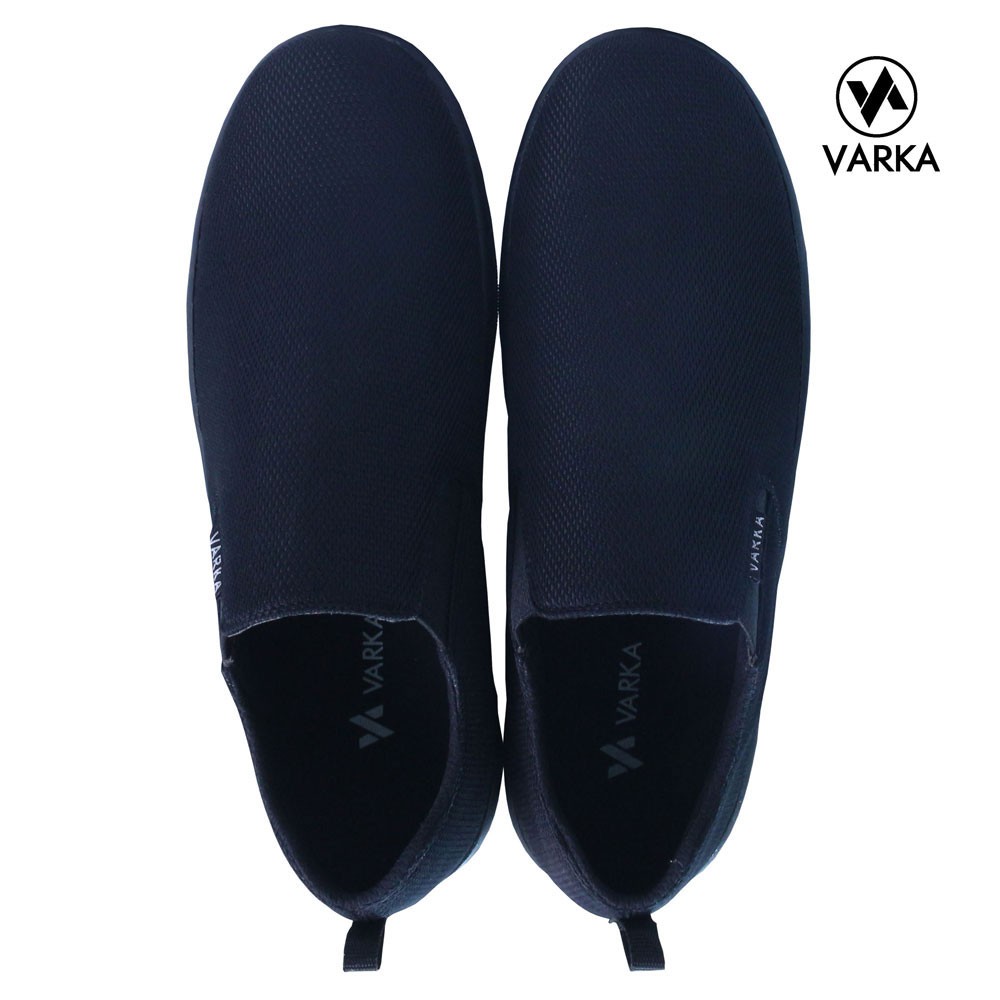 Sepatu Slip On Pria Varka V 071 Sepatu Warna Hitam