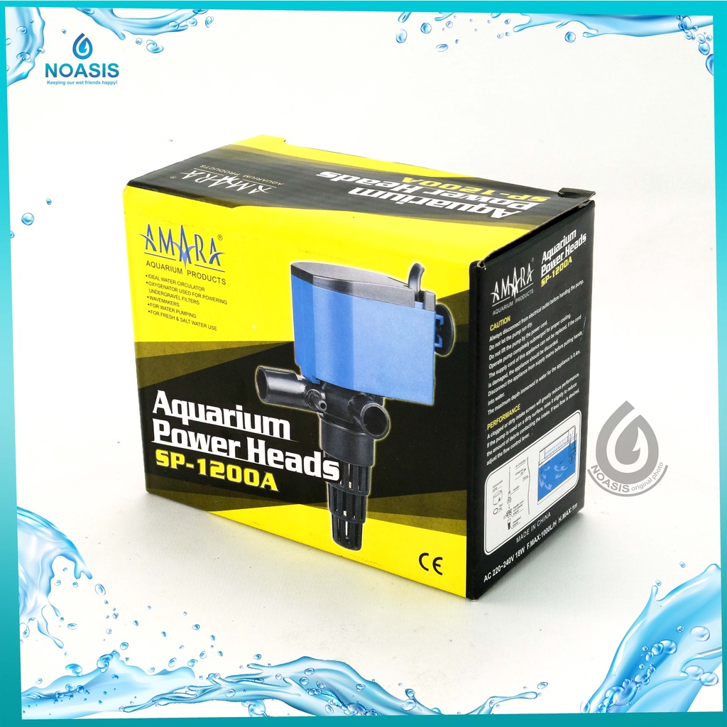 POMPA AIR CELUP AQUARIUM AMARA SP 1200 A SP 1200A SUBMERSIBLE PUMP