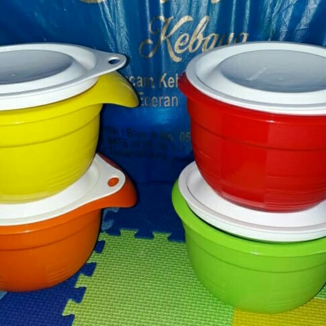 Mangkok tupperware foodgrade ada tutupnya