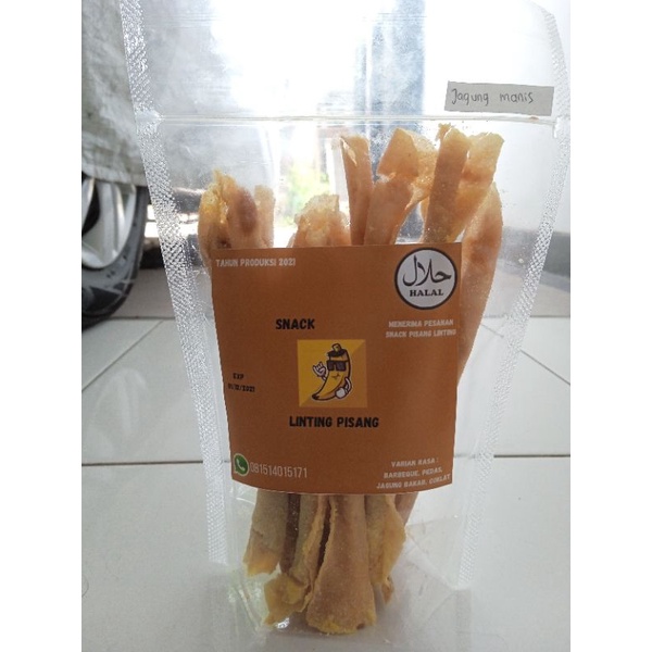 

Snack pisang linting