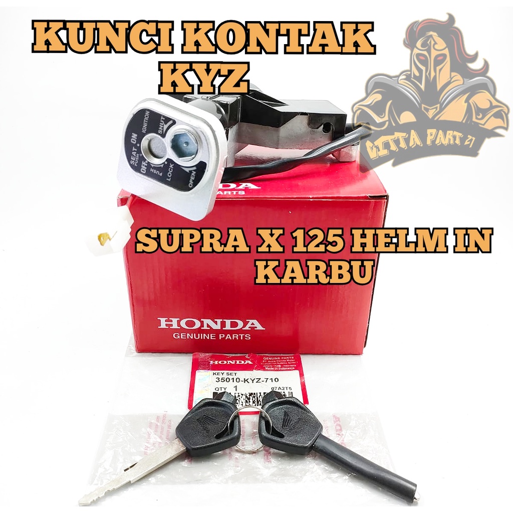 KUNCI KONTAK ASLI ORIGINAL HONDA KYZ SOCKET 2 KUALITAS ASLI ORIGINAL HONDA AHM PRESISI DIJAMIN AWET DAN MANTAP SUPRA X 125 HELM IN KARBU