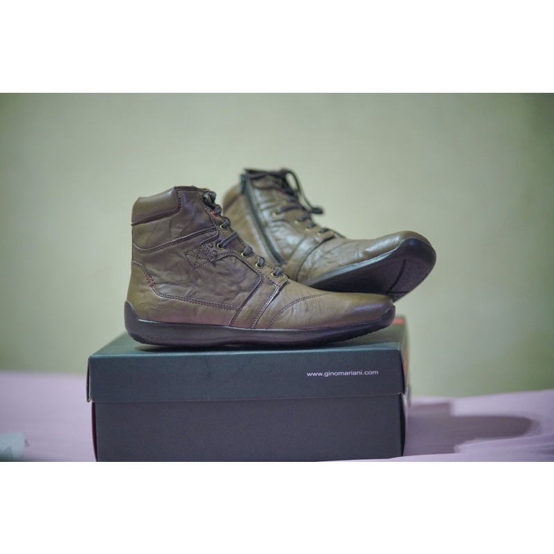 ELARIO 6 Sepatu Boots Leather Gino Mariani Elario 6 Original Size 43