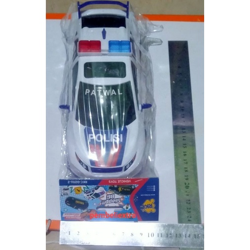 mainan termurah mobil polisi police hitam putih