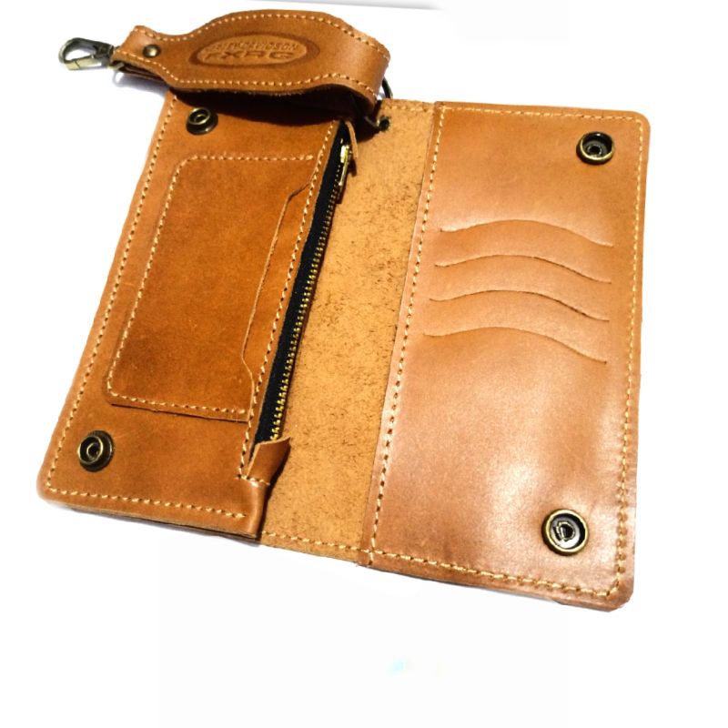 dompet panjang kulit asli 100% Harley Davidson termurah biker gear