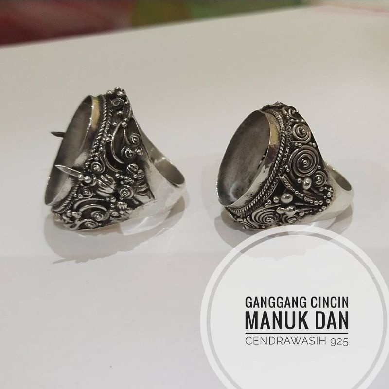 gagang emban cincin ring perak pesanan kak eka asli 925