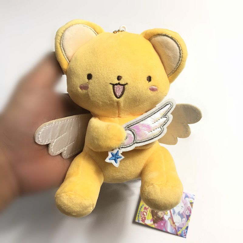 Card Captor Sakura Japanese Cartoon Pendant Magic Keychain Plush Toy Gift Peluche Bag Card Key Ring Women Kids Birthday Gift