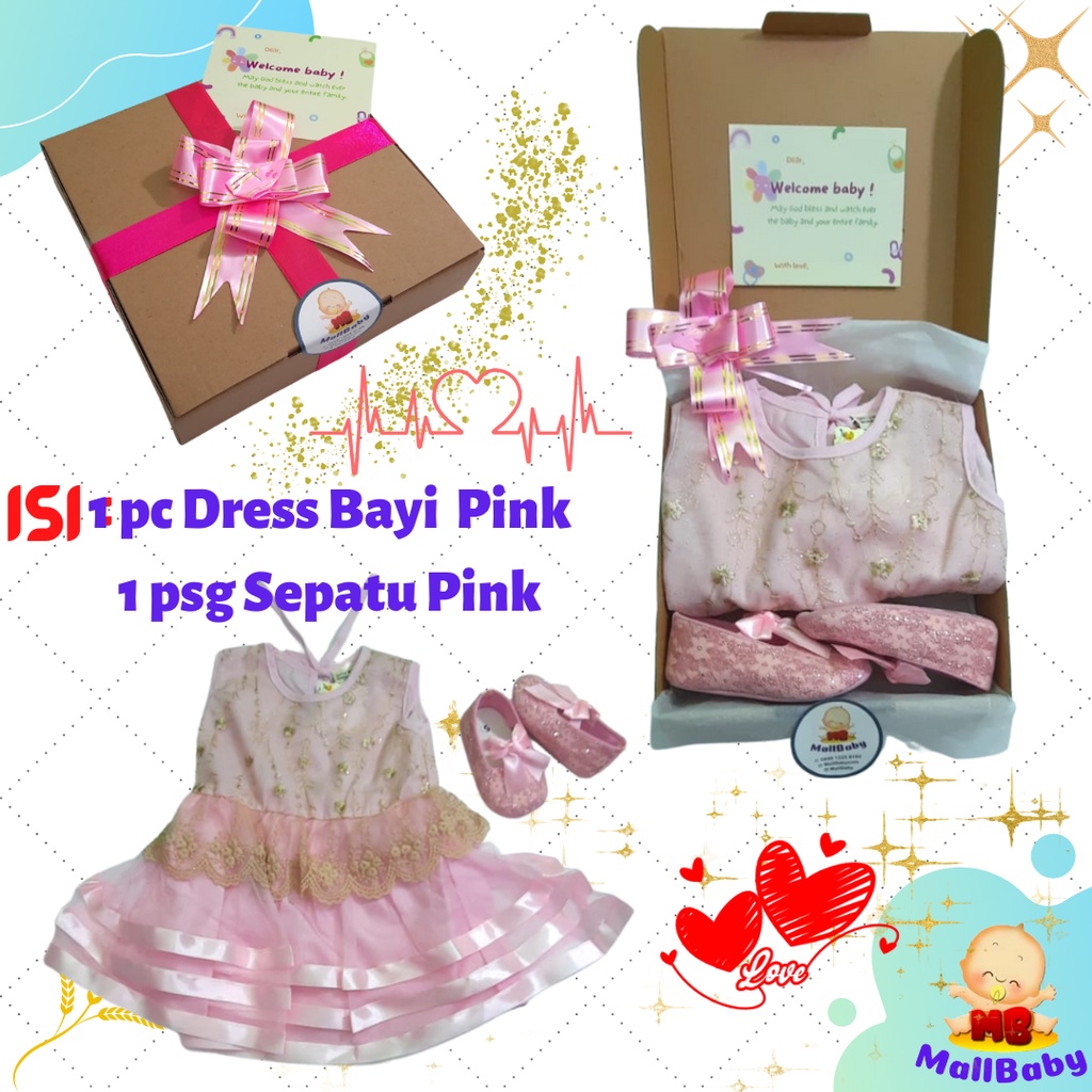 Hampers Bayi Perempuan Newborn Girl Paket Kado Bayi Cewek Set Murah Premium