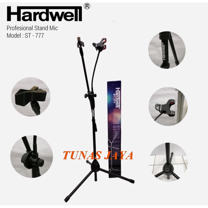 Stand Mic Hardwell ST 777 Standing Mic And Handphone