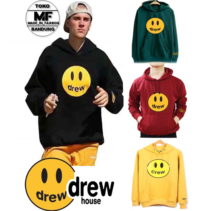 BESTSELLER Jaket Pria wanita DREW SMILE Sweater Hoodie Zipper Twotoon /Jaket  SMLE JUSTIN Jaket Suiter - Jaket Sweater Pria&amp;Wanita terbaru