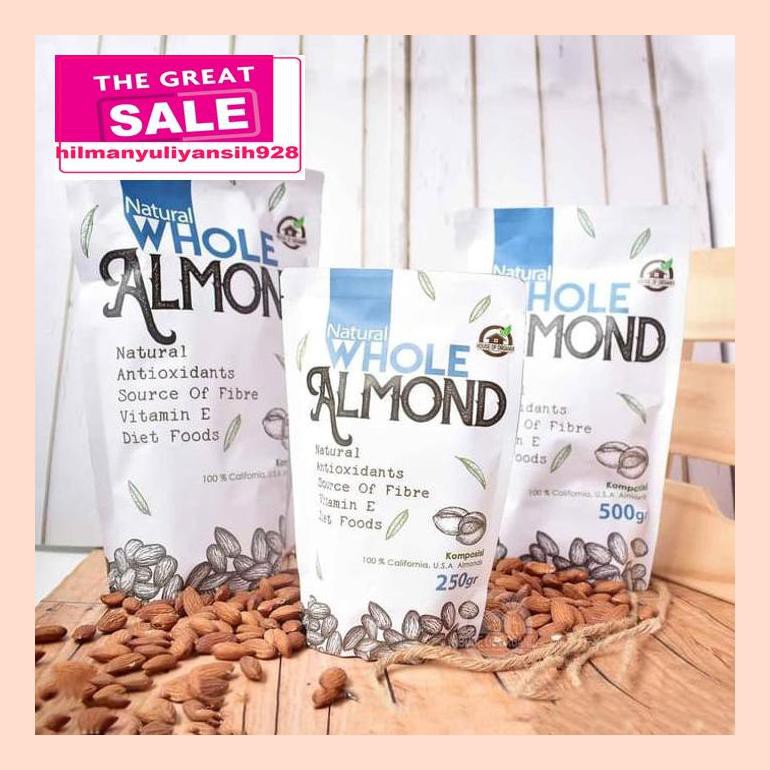 

S50Mra Ws Natural Whole Almond ( Kacang Almond Natural ) 500 Gr Ret05Vh