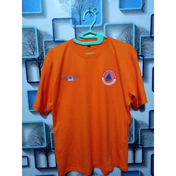 kaos katun BPBD /atasan Logo BPBD/Baju BPBD