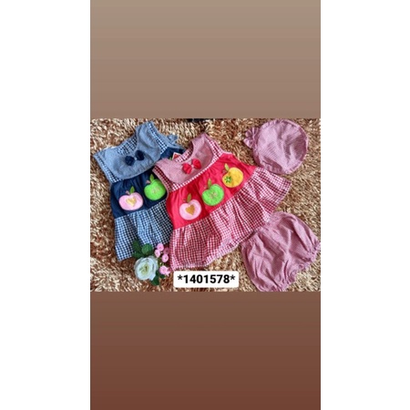 Baju Bayi Perempuan 0 - 1 Tahun/Baju Dress Bayi
