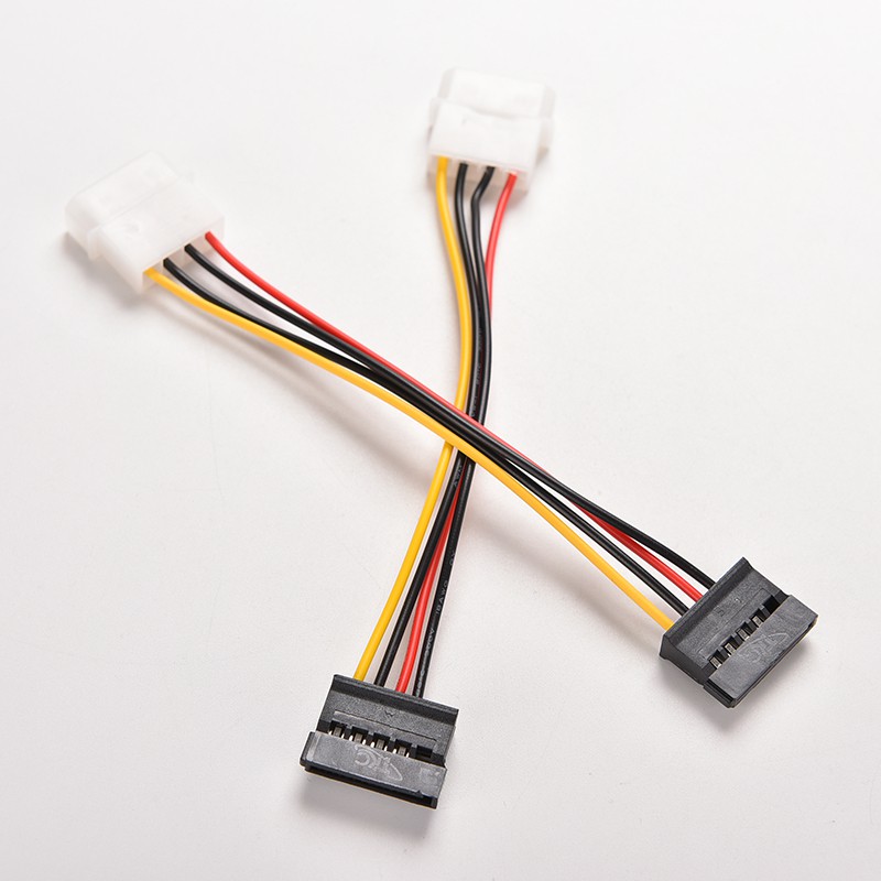 1pc Kabel Power Adapter 4pin Ide Molex To 15pin Serial Ata Sata Untuk Hard Drive