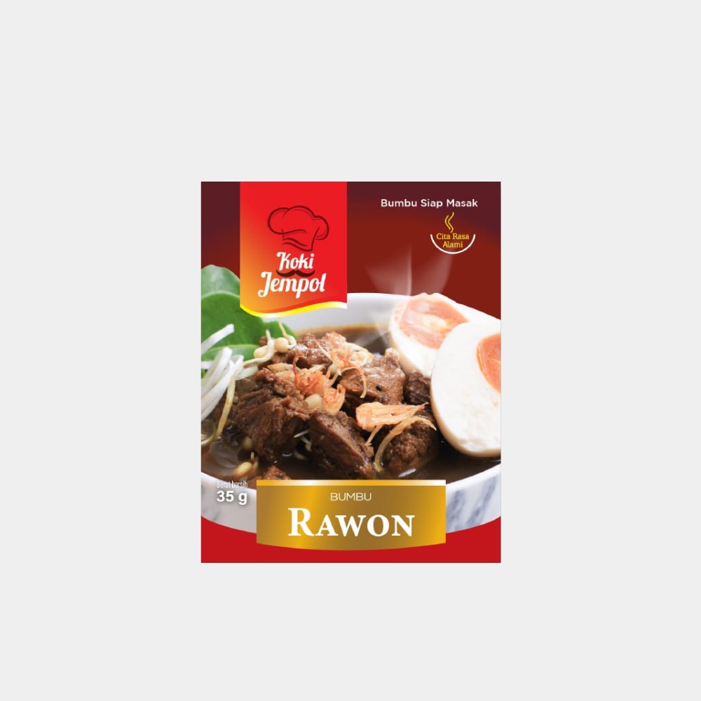 Rawon Bumbu Masak 35gr / Bumbu Instan Rawon / Bumbu Siap Masak Koki Jempol