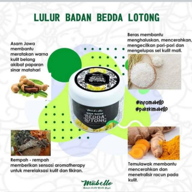 Lulur bedak lotong Mabello