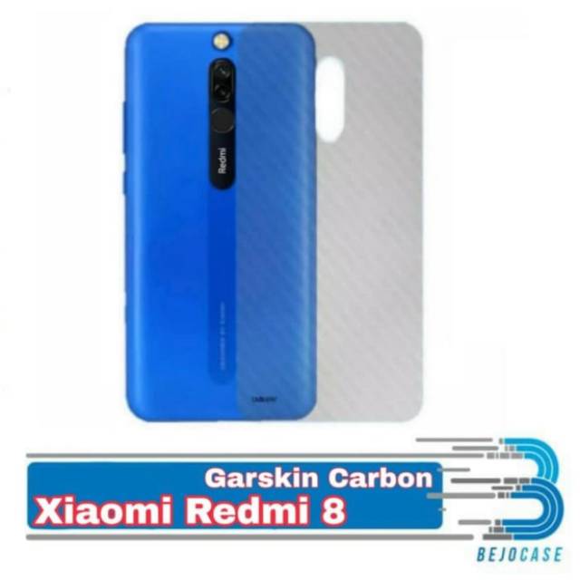 Garskin Carbon Redmi 8 - Skin Carbon Xiaomi Redmi 8 Biasa