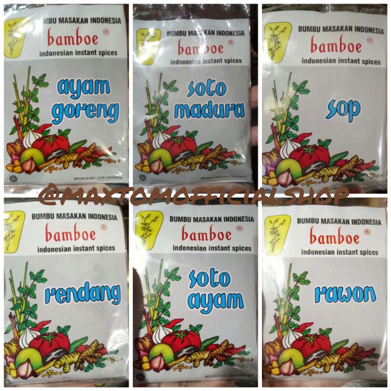 

Bumbu Masakan Indonesia Bamboe 33gr