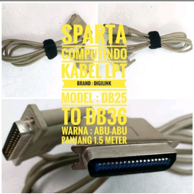 KABEL LPT Brand DigilinkModel DB25 to DB36 siap pakai bergaransi