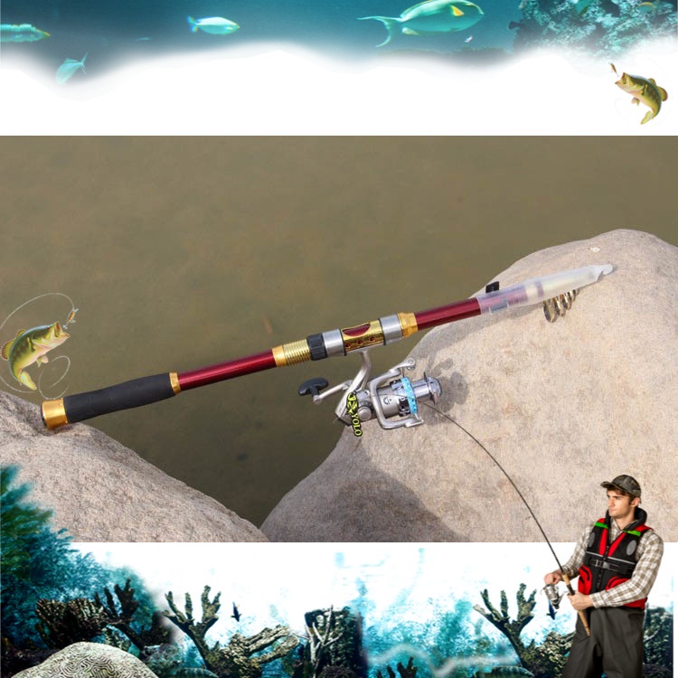 Joran Pancing Carbon Fiber Sea Fishing Rod 2.1M/5 alat pancing stik pancing fiber joran pancing carb