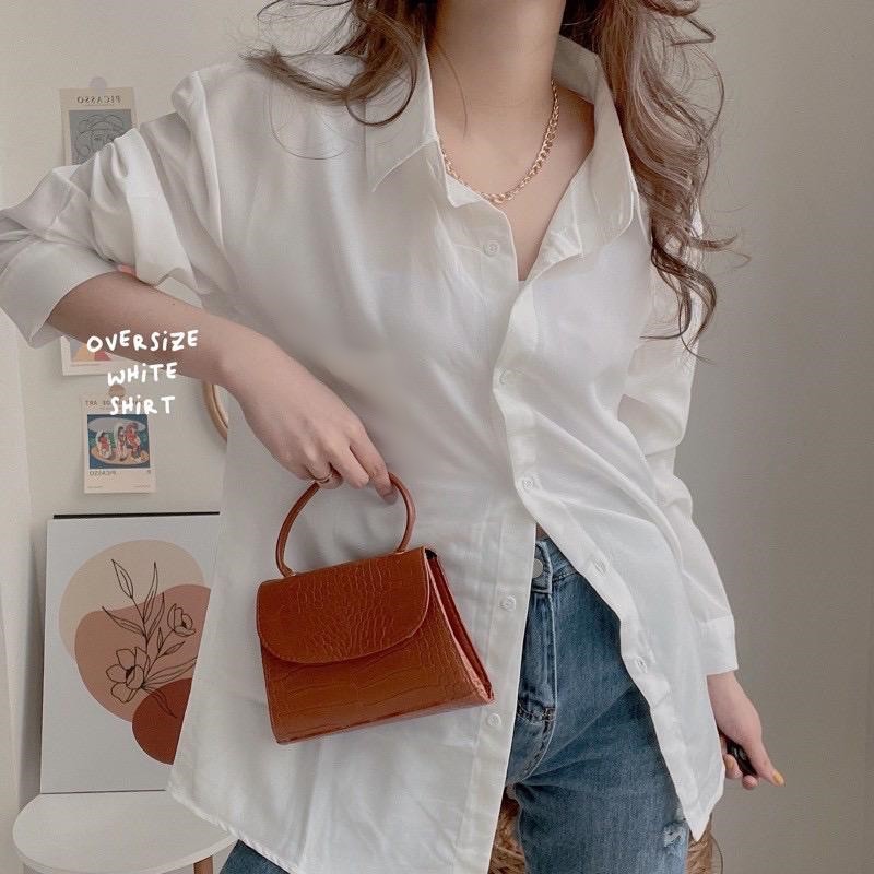 KEMEJA VIYONA OVERSIZE SHIRT - OVERSIZE WHITE SHIRT