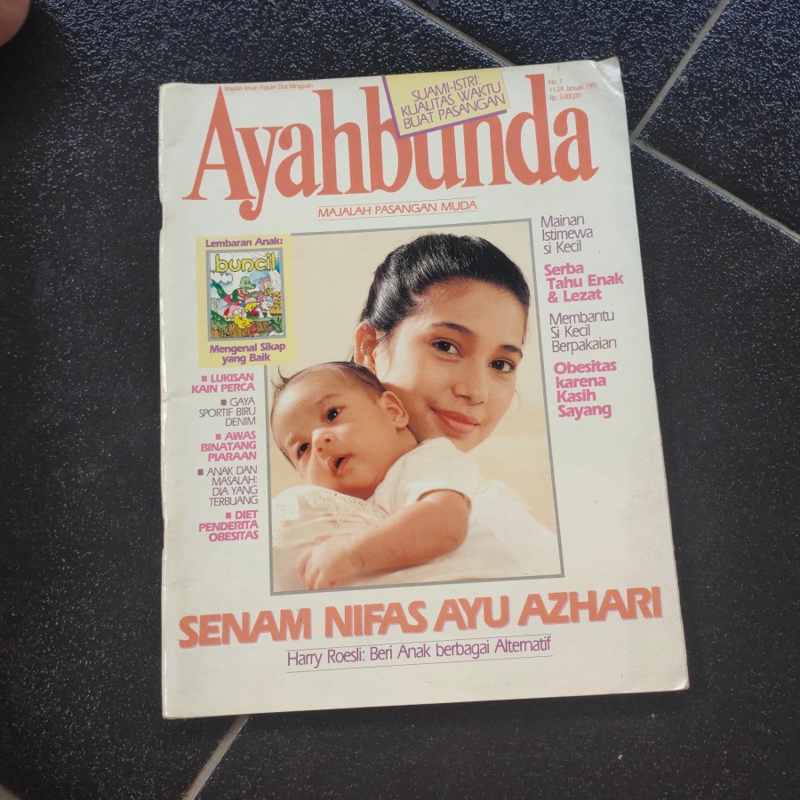 Majalah Ayahbunda Edisi Ayu Azhari No.1 1991