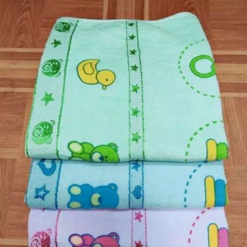 HANDUK MANDI BAYI TWIN BESAR WARNA SIZE 60X120cm-Handuk bayi twin besar warna-handuk bayi besar murah