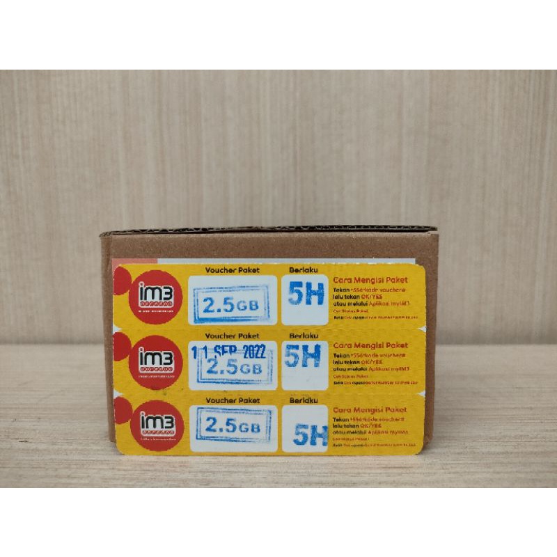 VOUCHER INDOSAT 2,5GB 5HARI