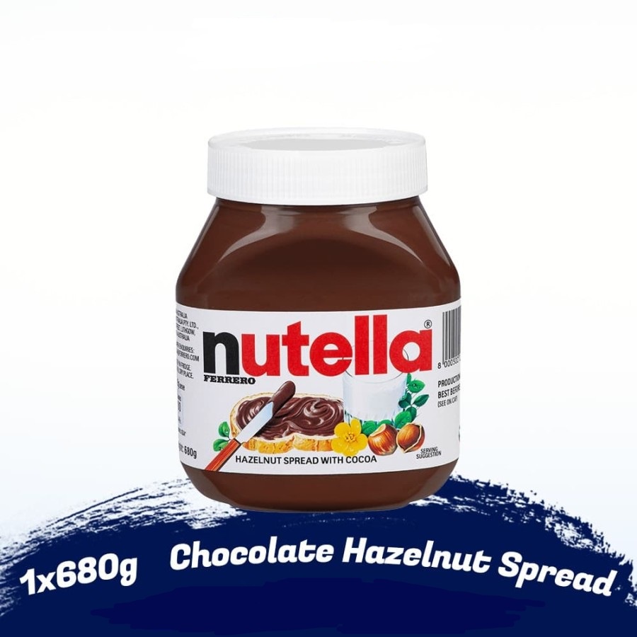 NUTELLA 680GR CHOCOLATE HAZELNUT SPREAD HALAL MUI