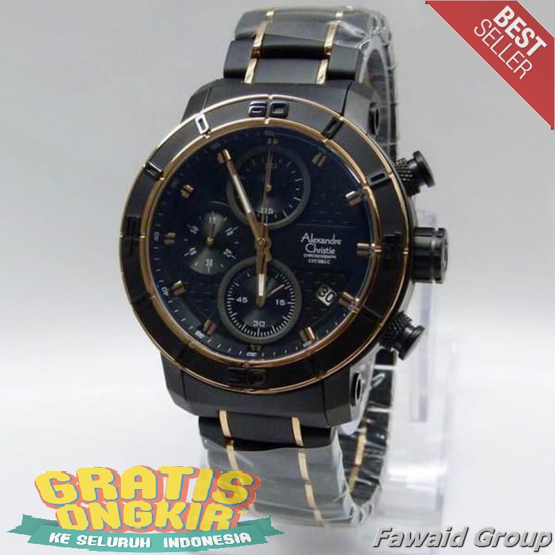 Best Seller Jam tangan Pria ALEXANDRE CHRISTIE AC 6292 PRIA NEW BEST SELLER CERAMIC ORIGINAL