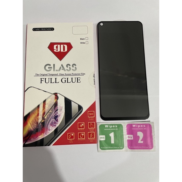 [Anti SPY] Xiaomi Redmi Note 9 / Redmi Note 9 Pro Anti Spy Anti Gores Layar Privacy FULL Tempered Glass Full Cover Ceramic SPY