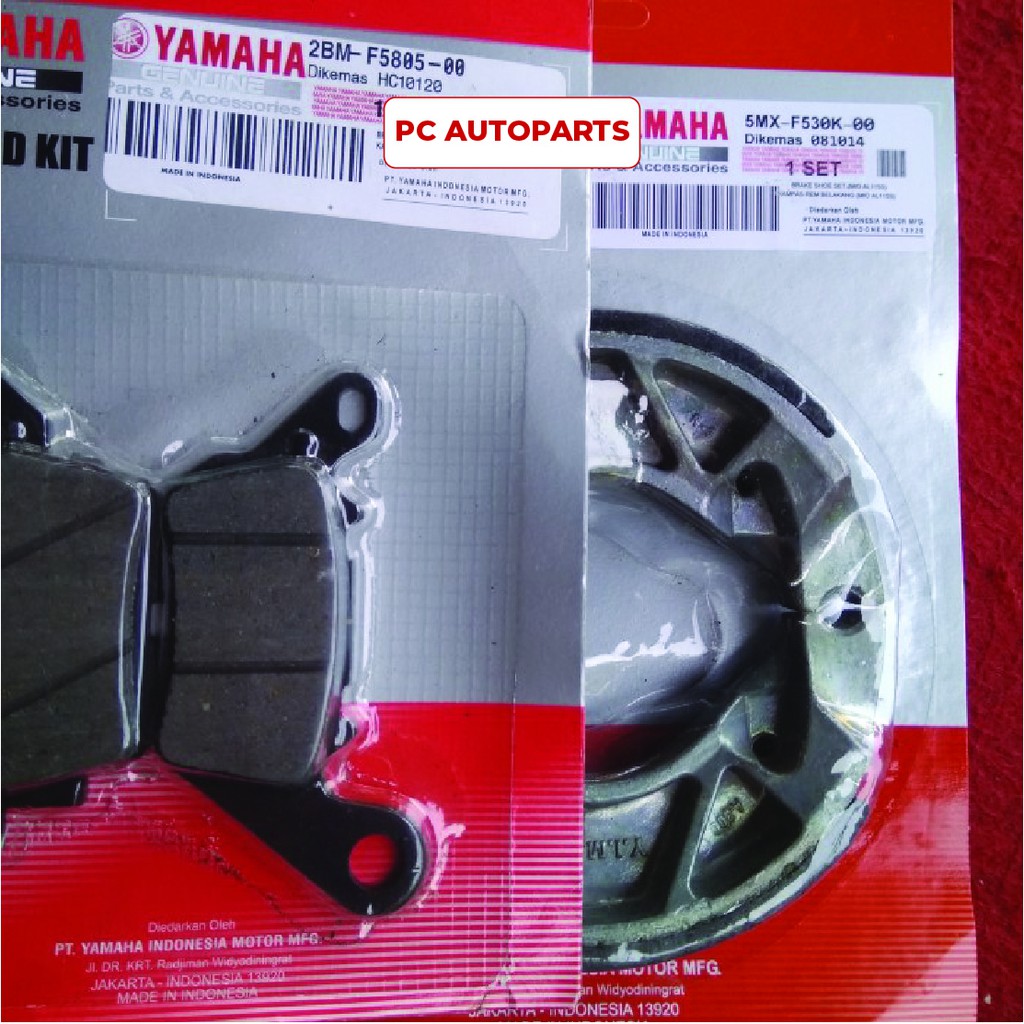 KAMPAS REM DEPAN BELAKANG YAMAHA MIO M3MIO ZMIO SBARANG ORI YGP