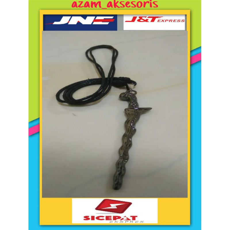 kalung keris hitam kalung pria wanita