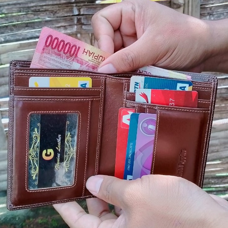 Dompet Pria Full Kulit Sapi 3/4 luar dalam pakai kulit